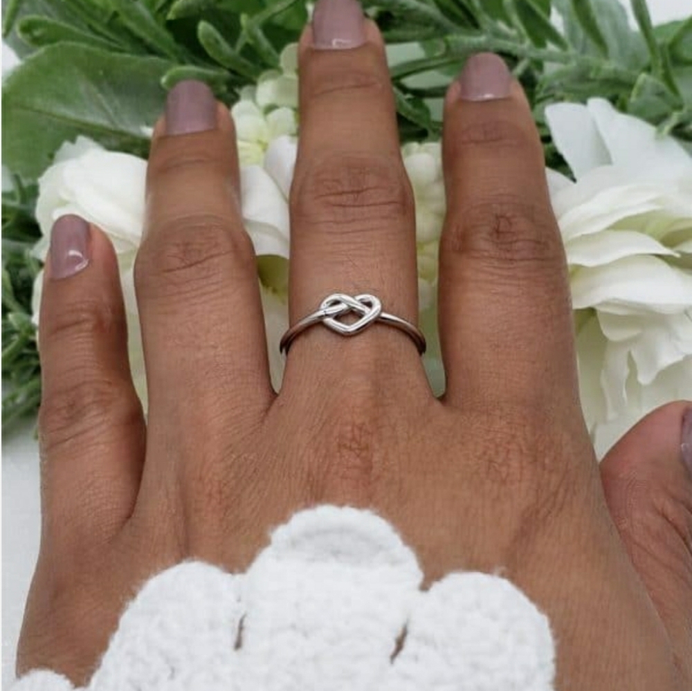 🥰 MY MONA HEART STERLING SILVER RING - Picture 2 of 4